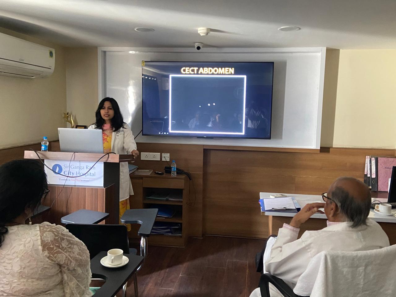 A case as ‘Review of two cases on Cholecystoduodenal Fistula’ by Dr. Saumya Gupta, Consultant Radiologist on 30th April 2026