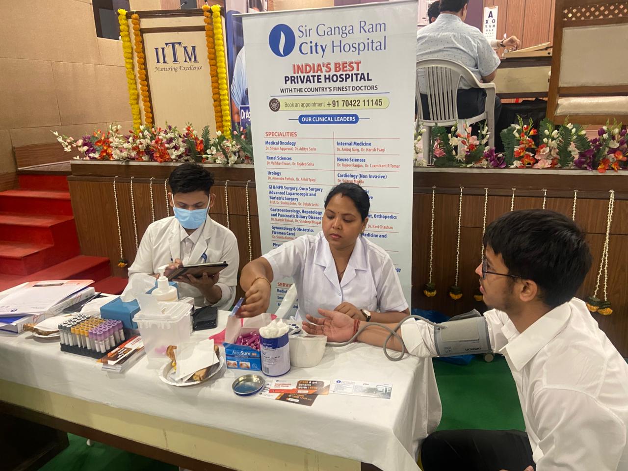 Health Checkup Camp at IITM, Janakpuri on 22nd April 2026