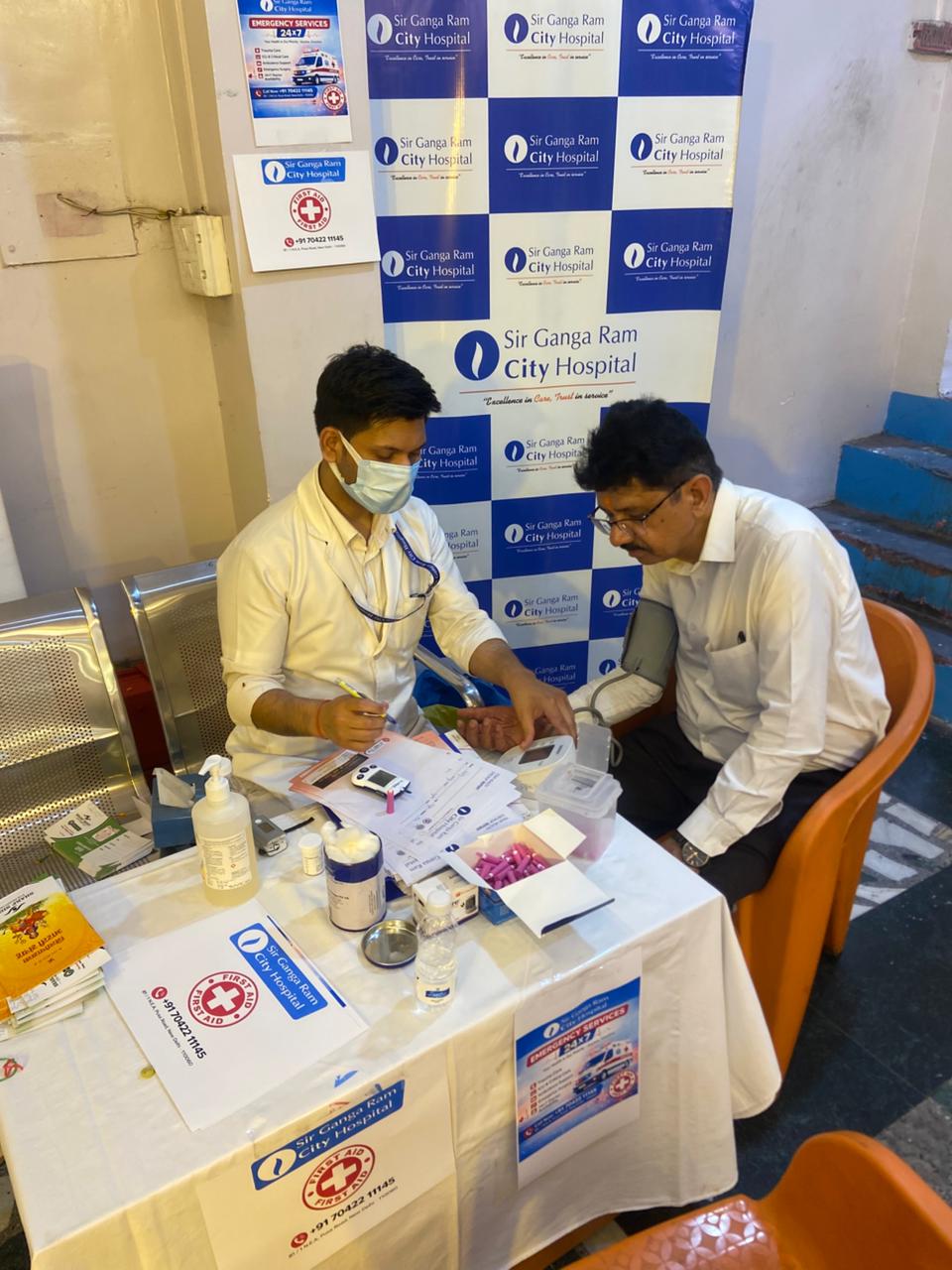 Vitals Checkup Camp in Hanuman Mandir, Jhandewalan on 02nd April 2026